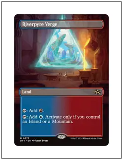 1x Riverpyre Verge, Borderless Art, Magic the Gathering, MTG NM - Image 1