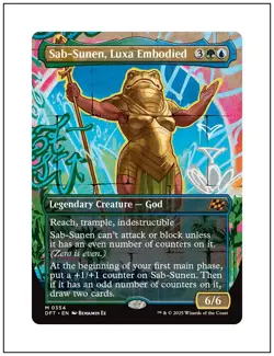 1x Sab-Sunen, Luxa Embodied, Borderless Art, Magic the Gathering, MTG NM - Image 1