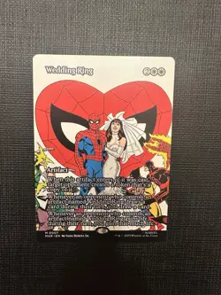 Wedding Ring Borderless Marvel's Spider-Man MTG Regular NM - Image 1