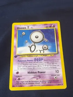 Unown (B) 39/64 1st Edition Pokemon Neo Revelation Uncommon lp - Image 1