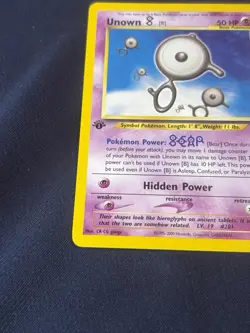 Unown (B) 39/64 1st Edition Pokemon Neo Revelation Uncommon lp - Image 3