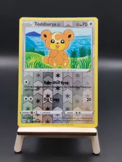 Teddiursa - 138/189 - Reverse Holo - Pokemon Sword & Shield: Darkness Ablaze - Image 1