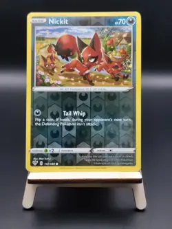 Nickit - 112/189 - Reverse Holo - Pokemon Sword & Shield: Darkness Ablaze - Image 1