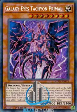Yugioh MZTM-EN011 Galaxy-Eyes Tachyon Primal Secret Rare 1st edition - Image 1