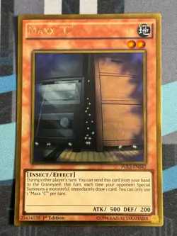 Yugioh Maxx 'C' 1st Edition Gold Rare PGL3-EN042 - Image 1