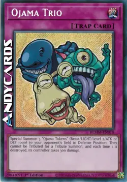 OJAMA TRIO • (Trio Ojama) • Segreta SP • BLMM EN010 • 1Ed • Yugioh! • ANDYCARDS - Image 1