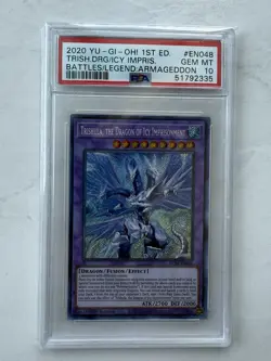 Yugioh PSA 10 Dark Armed + Darkness Metal Dragon + Trishula 1st Ed Secret Rare! - Image 4