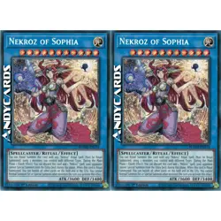 NEKROZ OF SOPHIA 2x • (Nekroz Di Sophia) • Segreta • BLMM EN134 • 1Ed • Yugioh! - Image 1