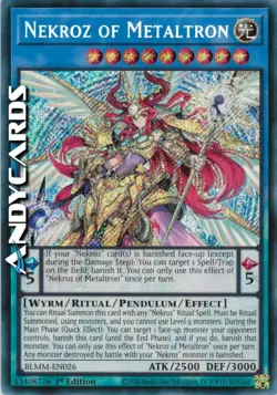 NEKROZ OF METALTRON (Nekroz Di Metaltron) • Segreta • BLMM EN026 • 1Ed • Yugioh! - Image 1
