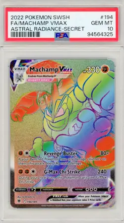 Machamp VMAX 194/189 - Astral Radiance - Graded PSA 10 GEM MT Pokemon Card - Image 1