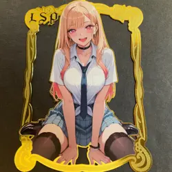 Goddess Story Gold METAL Card - Serial Number #012/100! - Anime Marin Dress Up - Image 1