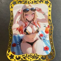 Goddess Story Gold METAL Card - Serial Number #012/100! - Anime Marin Dress Up - Image 1