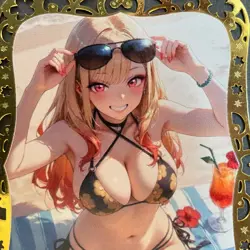 Goddess Story Gold METAL Card - Serial Number #012/100! - Anime Marin Dress Up - Image 2