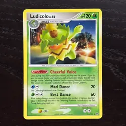 Ludicolo 34/127 Pokemon Platinum Regular Rare Card LP/MP - Image 1