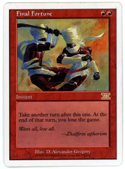 1X FINAL FORTUNE [6ED - CLASSIC SIXTH EDITION] - MTG VINTAGE CARD [VERY GOOD] - Image 1
