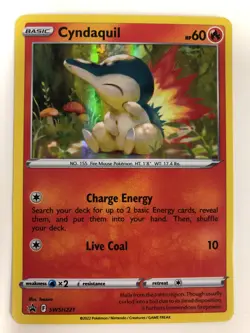 Pokemon Cyndaquil SWSH Sword & Shield Promo Cards 2022 NM Foil SWSH221Box 2 - Image 1