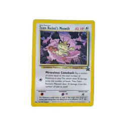Pokemon Card - Team Rocket's Meowth #18 - Black Star Promo - Image 2