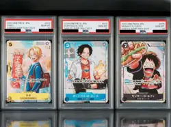PSA 10 ONE PIECE Card SABO ACE LUFFY SAIKYO JUMP MAY Promo 2024 Japanese set 3 - Image 1