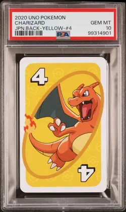 PSA 10 Pokemon Charizard Uno Japanese Back Yellow 2020 Card #4 - Image 1