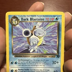 Dark Blastoise Team Rocket #20/82 NON-HOLO Rare Pokemon Card WotC c495 - Image 2