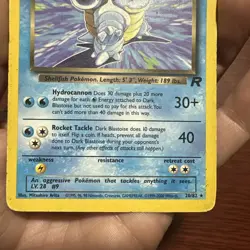 Dark Blastoise Team Rocket #20/82 NON-HOLO Rare Pokemon Card WotC c495 - Image 3