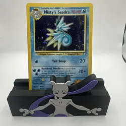 Prerelease Misty's Seadra 9/132 Gym Heroes Holo Rare Vintage Pokemon Card - Image 1