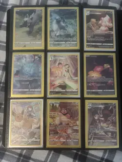 Pokemon Cards lot of 9 In Binder Sheet crow crown zenith - Image 1