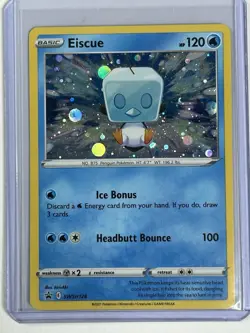 Eiscue SWSH128 Cosmos Holo Black Star Promo Pokemon Card TCG - Evolving Skies - Image 1