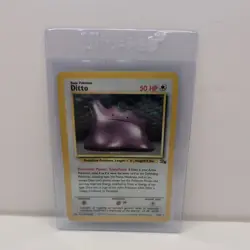Ditto 3/62 Fossil Unlimited Holo Rare WotC 1999 Vintage Pokemon TCG Card - Image 1