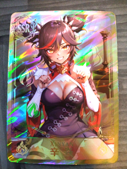 SSR Beautiful Waifu Card - Xinyan - Goddess Story Genshin Impact FOIL - Image 1