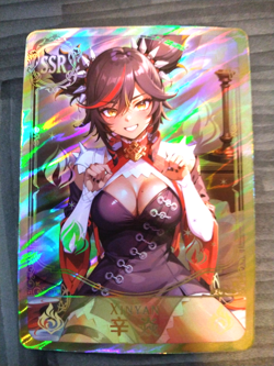 SSR Beautiful Waifu Card - Xinyan - Goddess Story Genshin Impact FOIL - Image 2