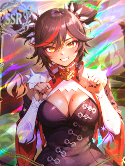 SSR Beautiful Waifu Card - Xinyan - Goddess Story Genshin Impact FOIL - Image 3