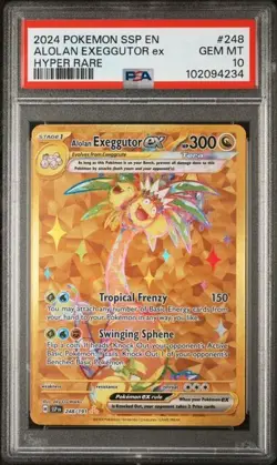 PSA 10 Alolan Exeggutor ex 248/191 Gold Hyper Rare - Pokemon Card SV08 SSP - Image 1