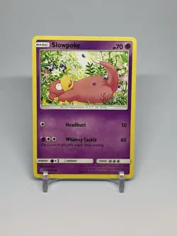 Slowpoke 48/145 Common Guardians Rising Sun & Moon Pokemon Card 2017 - Image 1