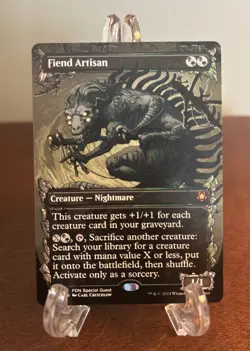 MTG Fiend Artisan (Showcase) Special Guests Regular Foundations NM FDN Magic #83 - Image 1