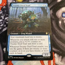 1 x Twenty-Toed Toad - Extended Art - Commander: Bloomburrow - NM-Mint - MTG - Image 1