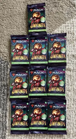 Lot Of 10 MTG Magic the Gathering: Unfinity - Draft Booster Packs Sealed - Image 1