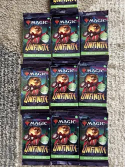 Lot Of 10 MTG Magic the Gathering: Unfinity - Draft Booster Packs Sealed - Image 2