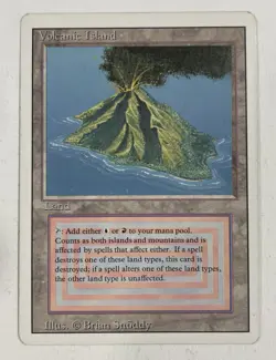 Volcanic Island Revised MP Moderate Play MTG Magic The Gathering - Image 1