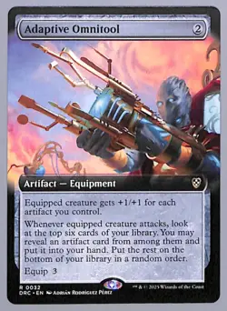 Adaptive Omnitool - Extended Art - 32 - Commander: Aetherdrift (DRC) MTG - Image 1