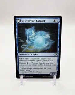 Mischievous Catgeist Uncommon Magic The Gathering TCG Innistard Crimson Vow 69 - Image 1