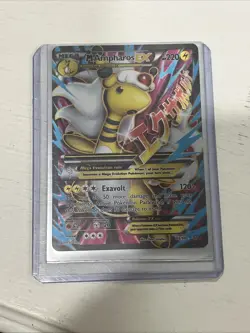 Mega Ampharos EX Pokemon Card 220 HP TCG Trading Card Game - Image 1