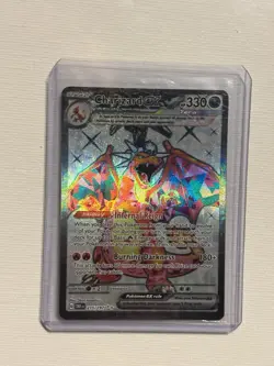 Pokemon TCG Charizard EX Obsidian Flames Holo Ultra Rare Card 215/197 Mint - Image 1