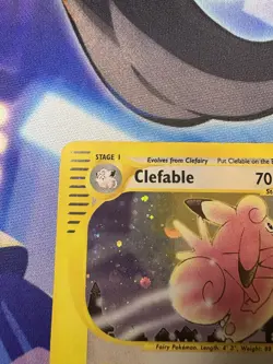Pokemon TCG Clefable 7/165 Holo Rare Expedition Set - Image 4
