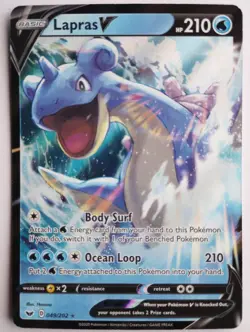 Lapras V 049/202 | Ultra Rare Holo | Sword & Shield Pokemon TCG | NM - Image 1
