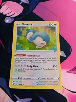 Snorlax 131/185 Holo Vivid Voltage Sword And Shield Pokemon TCG - Image 1