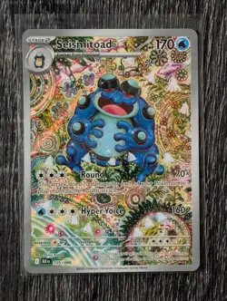 Seismitoad IR Pokemon Black Bolt 105/086 English Illustration Rare NM Near Mint - Image 1
