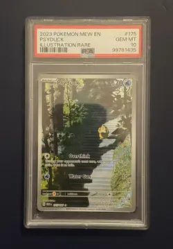 Psyduck Illustration Rare 175/165 Pokemon PSA 10 GEM MINT Pokemon MEW EN 151 - Image 2