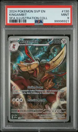2024 POKEMON SVP EN-SV BLACK STAR PROMO #130 KINGAMBIT PSA 9 - Image 1