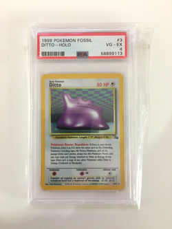 1999 Pokemon Fossil - Ditto [Holo Rare] #3 Unlimited - PSA 4 VG-EX - US Seller - Image 1